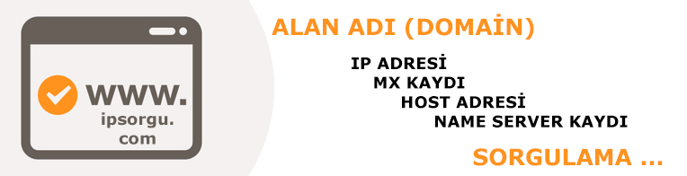 Tek sayfadan, Alan adı (Domain), ip adresi, mx kaydı, host adresi ve name server kaydı sorgulama